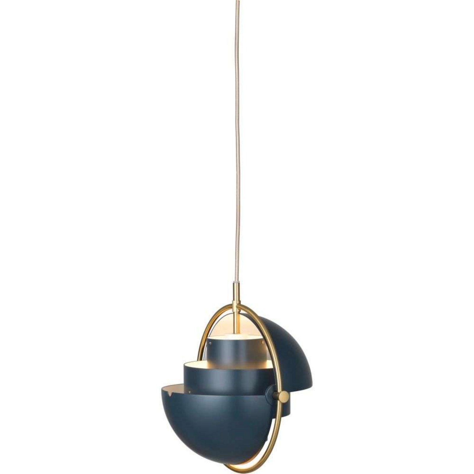 Multi-Lite Lustră Pendul S Brass/Midnight Blue - GUBI