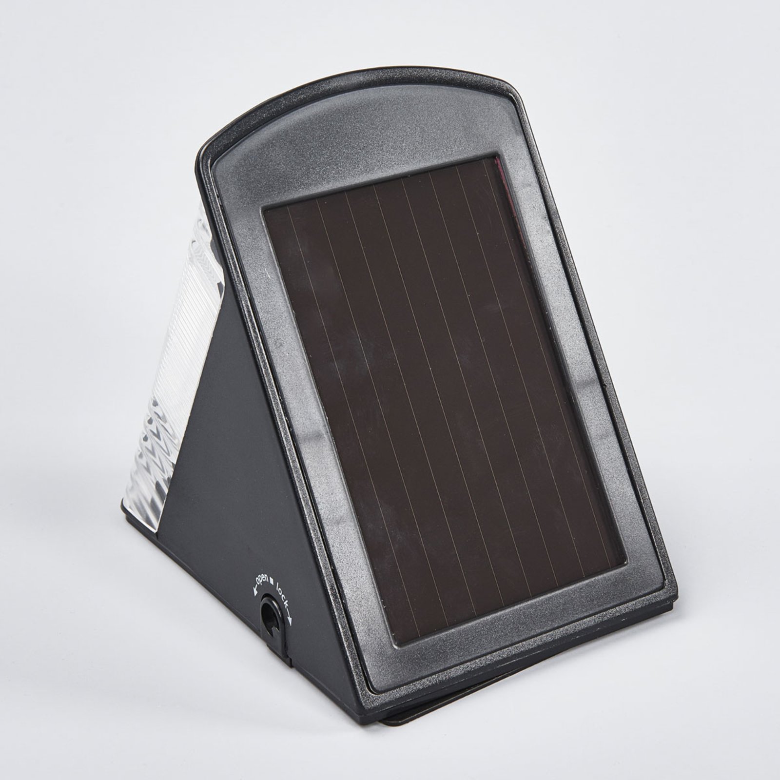 Solar-LED-Wandleuchte SOL 04 mit IP44 schwarz