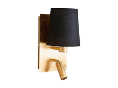 Aiden Aplique de Pared Gold/Black - Lindby