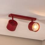 Chloe downlight adjustable 2-bulb, red