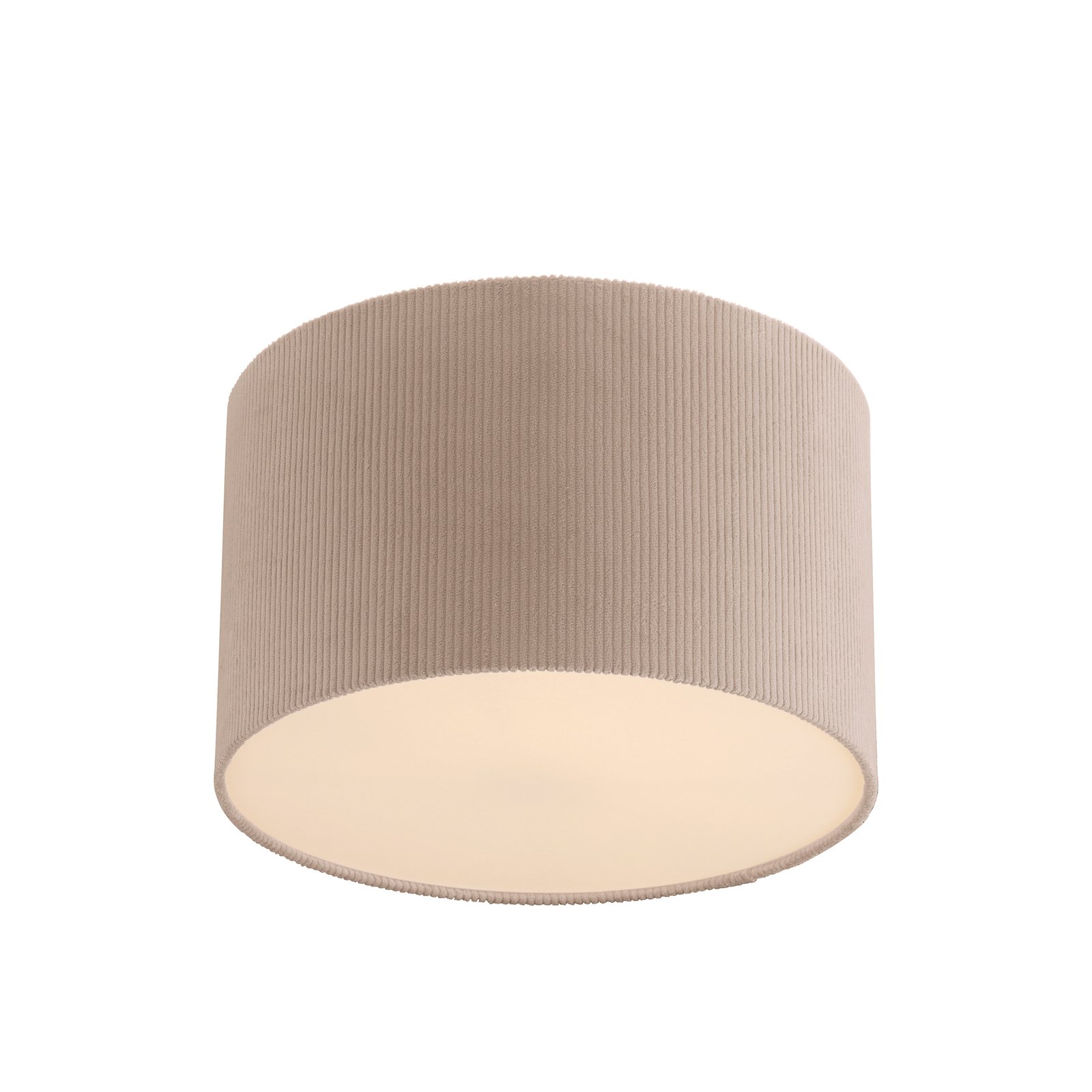 JUST LIGHT. Green Duro taklampe, tekstil, beige