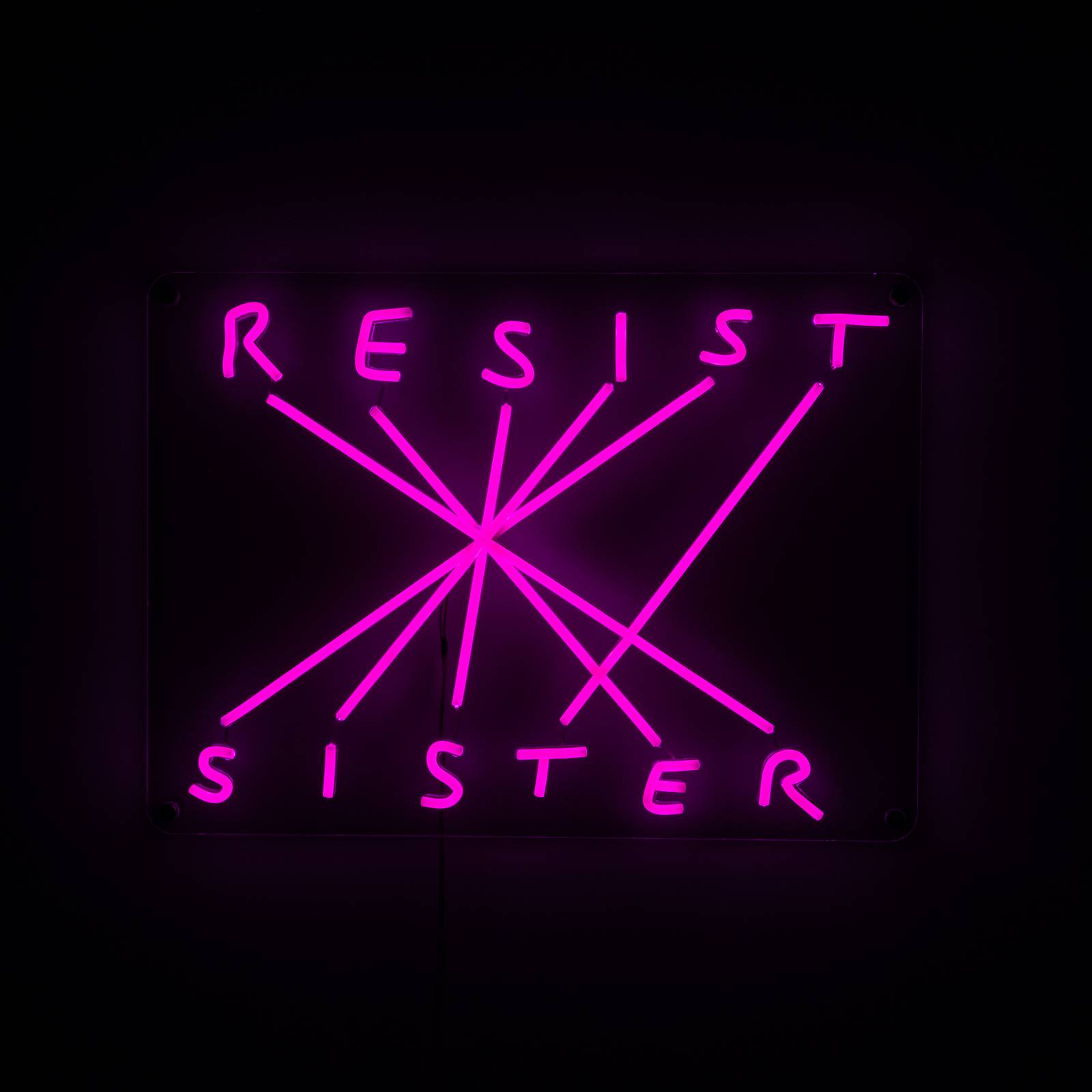 Dekoracyjny kinkiet LED Resist-Sister, fuksja