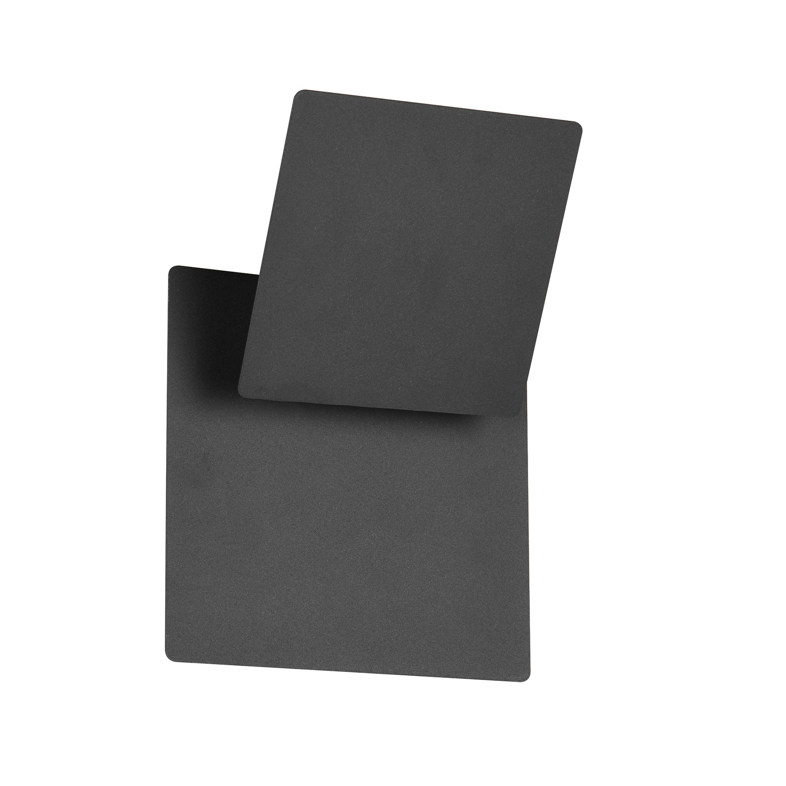 Applique murale LED Mio, noir mat, largeur 18 cm, métal