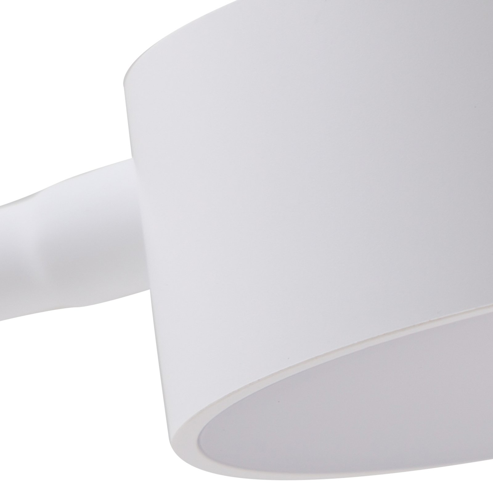 Lindby LED-bordlampe Maori, hvit, CCT, dimbar, USB