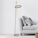 JUST LIGHT. LED vloerlamp Ritus zand, ijzer, dimmer, 3.000 K