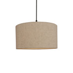 Lampada a sospensione Soft, Ø 44 cm, naturale/bronzo, lino - Belid