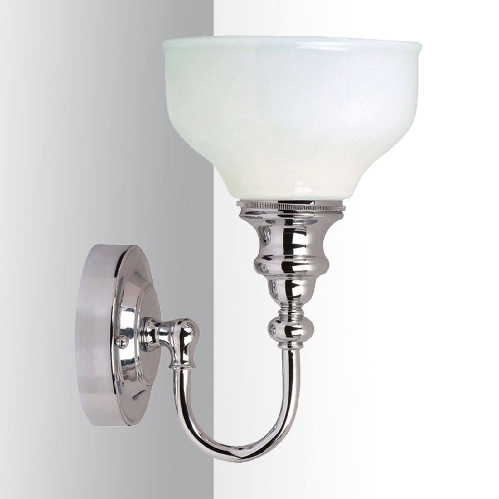 Elstead Cheadle Mirror Light Elegant IP44, for Bathroom, Metal, glass, G9, 40 W, energy efficiency: A++, W: 17 cm, H: 28.5 cm