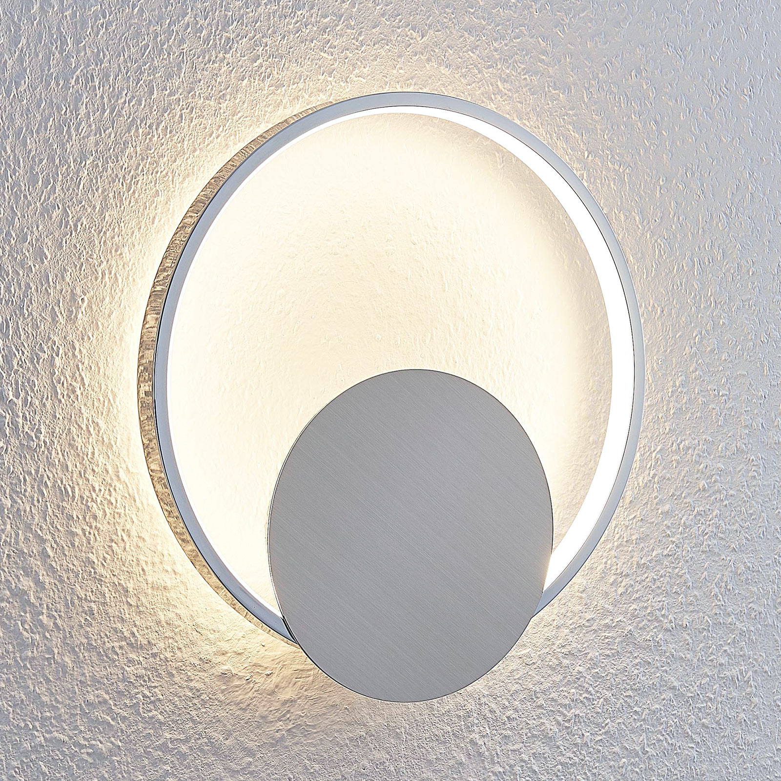 LED-vegglampe Anays, rund, 32 cm