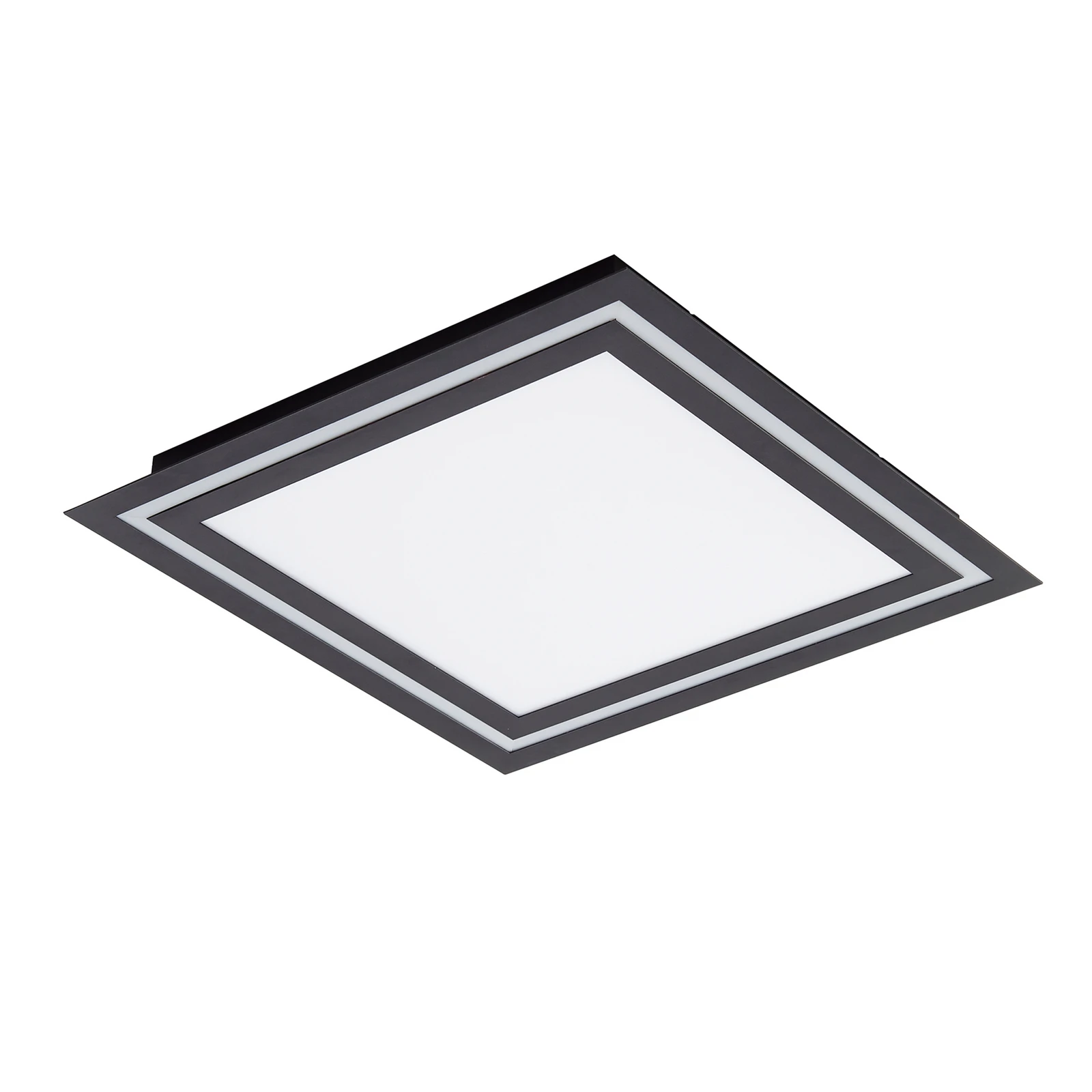 Stropní svítidlo Lucande LED Leicy, černé, 44 cm, RGB, CCT