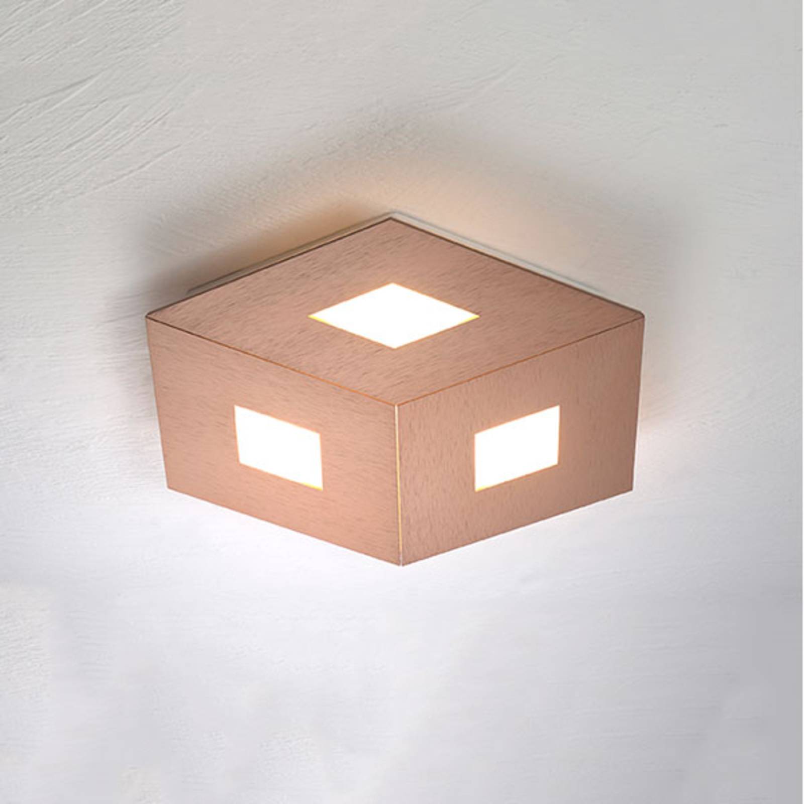 Image of Bopp Box Comfort plafonnier LED doré rosé 35 cm 4011895475770