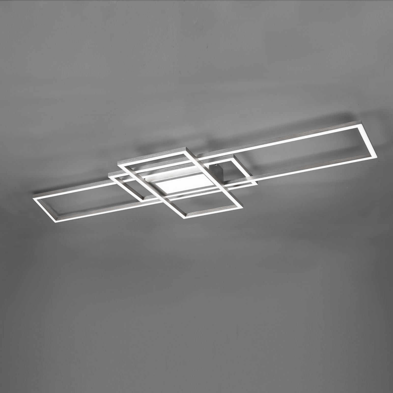 Plafonnier LED Irvine 3 000 - 6 500 K, nickel mat