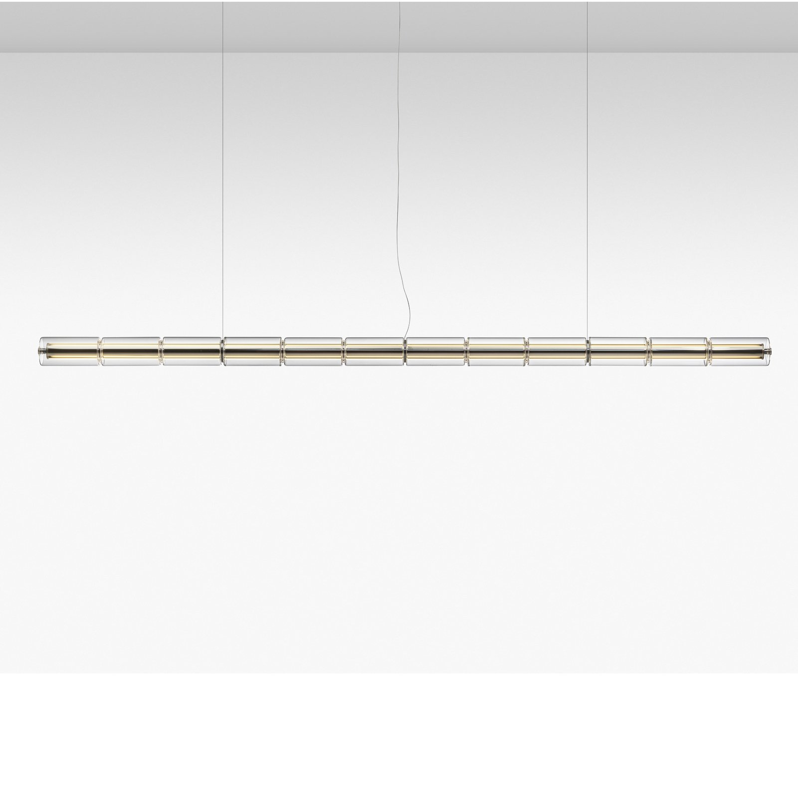 FLOS LED pendant light LUCE CILINDRICA S3, glass
