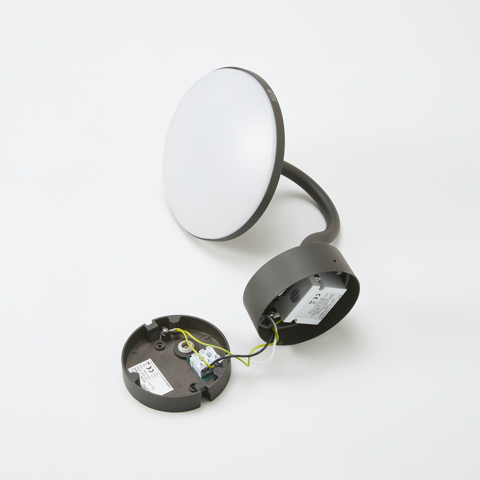 Arcchio Fineria LED-utomhusvägglampa med sensor