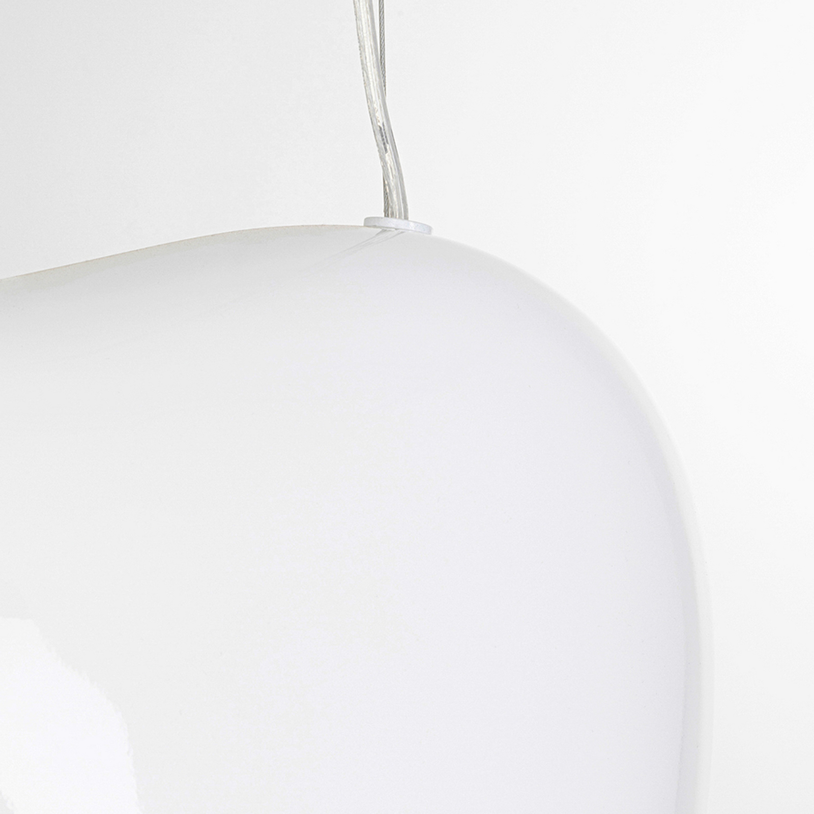 KARE Cloud pendant light, white, glass, 2-bulb, GU10