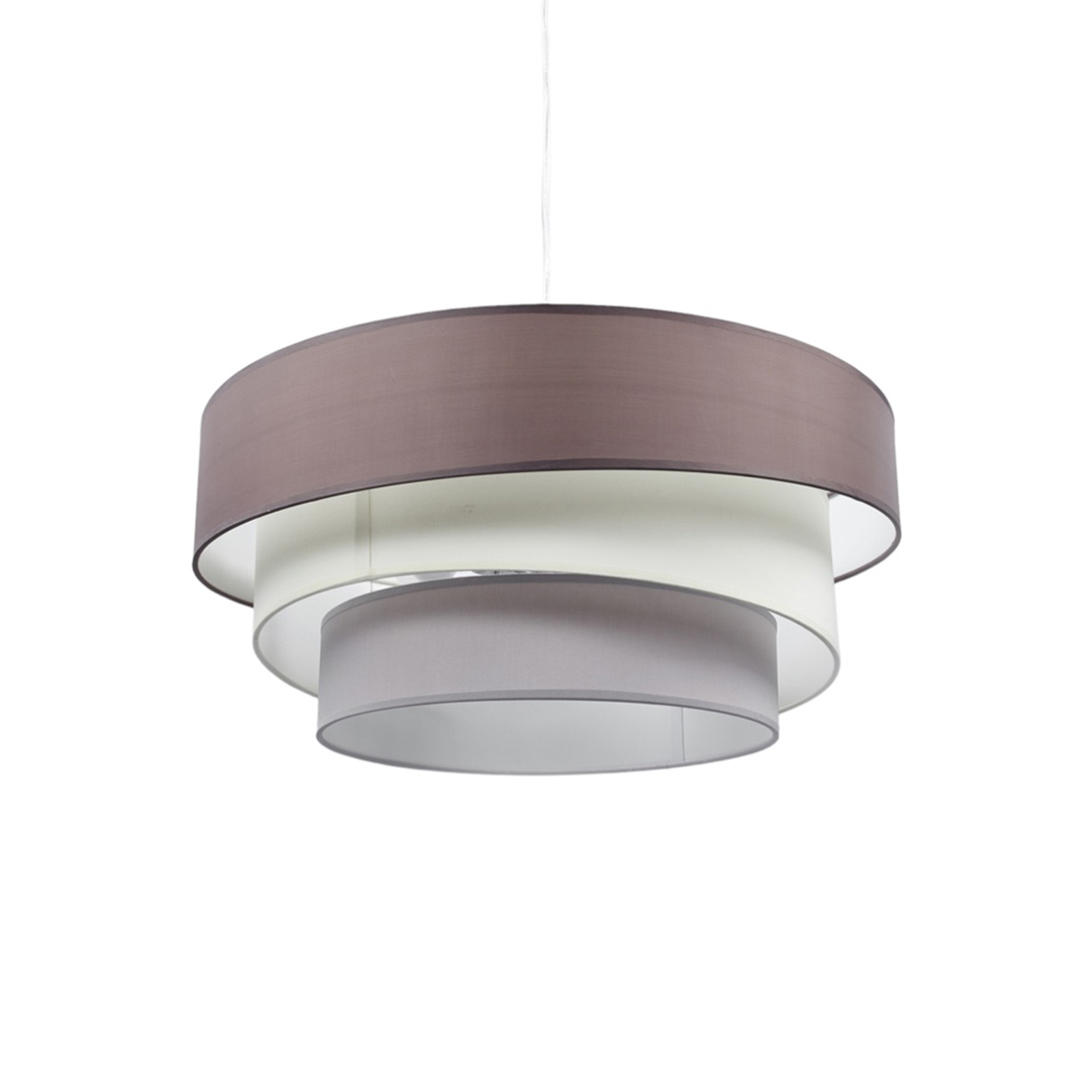 Meila three-layered hanging light, brown and grey