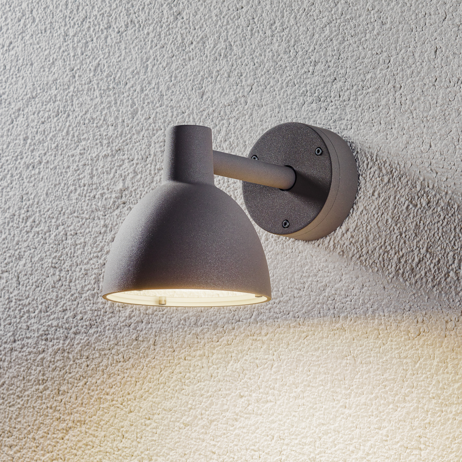 Toldbod 155 Outdoor Wall Lamp Grey - Louis Poulsen