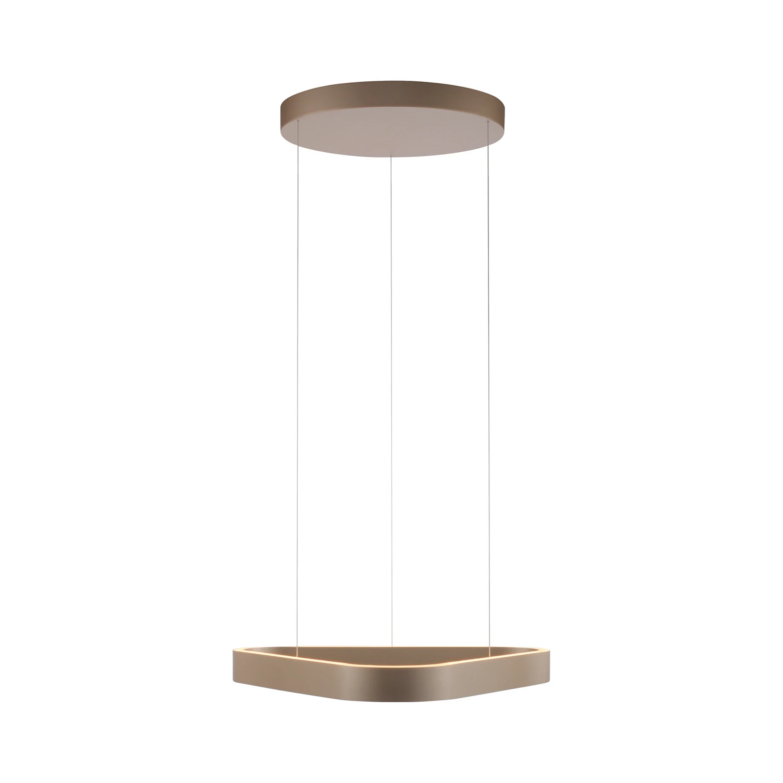 Paul Neuhaus LED závěsné světlo Q-Stretto, bronz, 60 cm