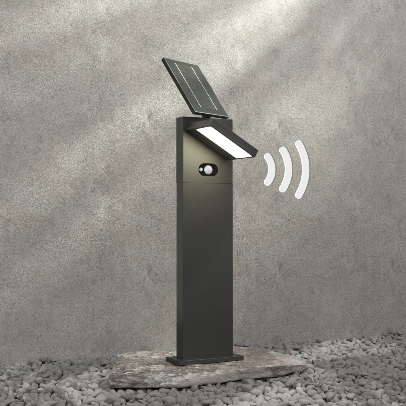 Silvan LED Gartenleuchte H60 w/Sensor Graphite - Lucande