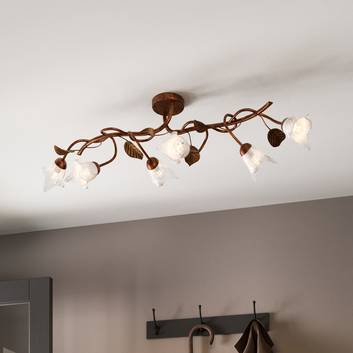 Lámpara de techo Siena, estilo florentino 6 luces