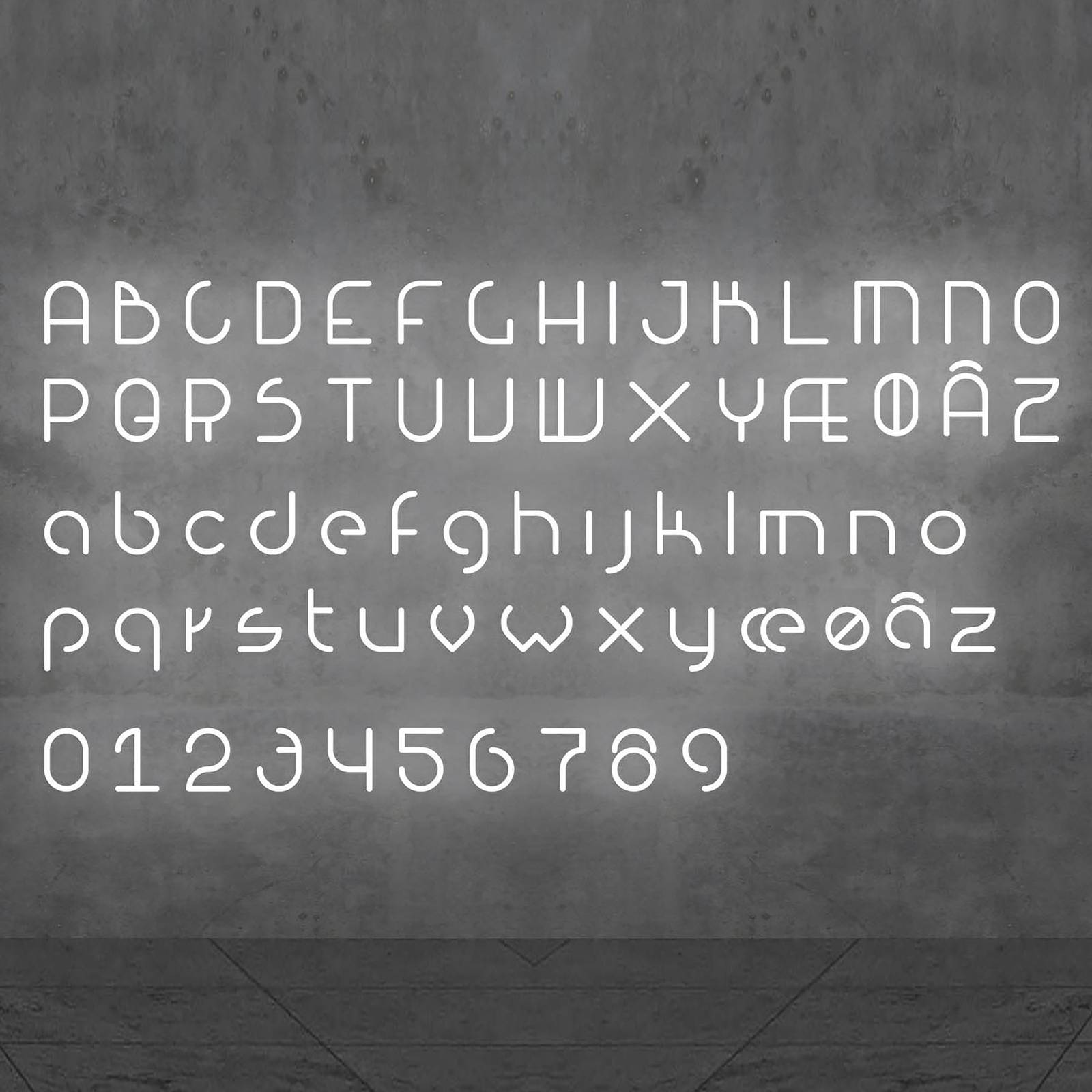 Image of Artemide Alphabet of Light parete maiuscola Ø