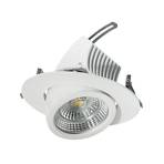 Swivelling LED recessed spotlight