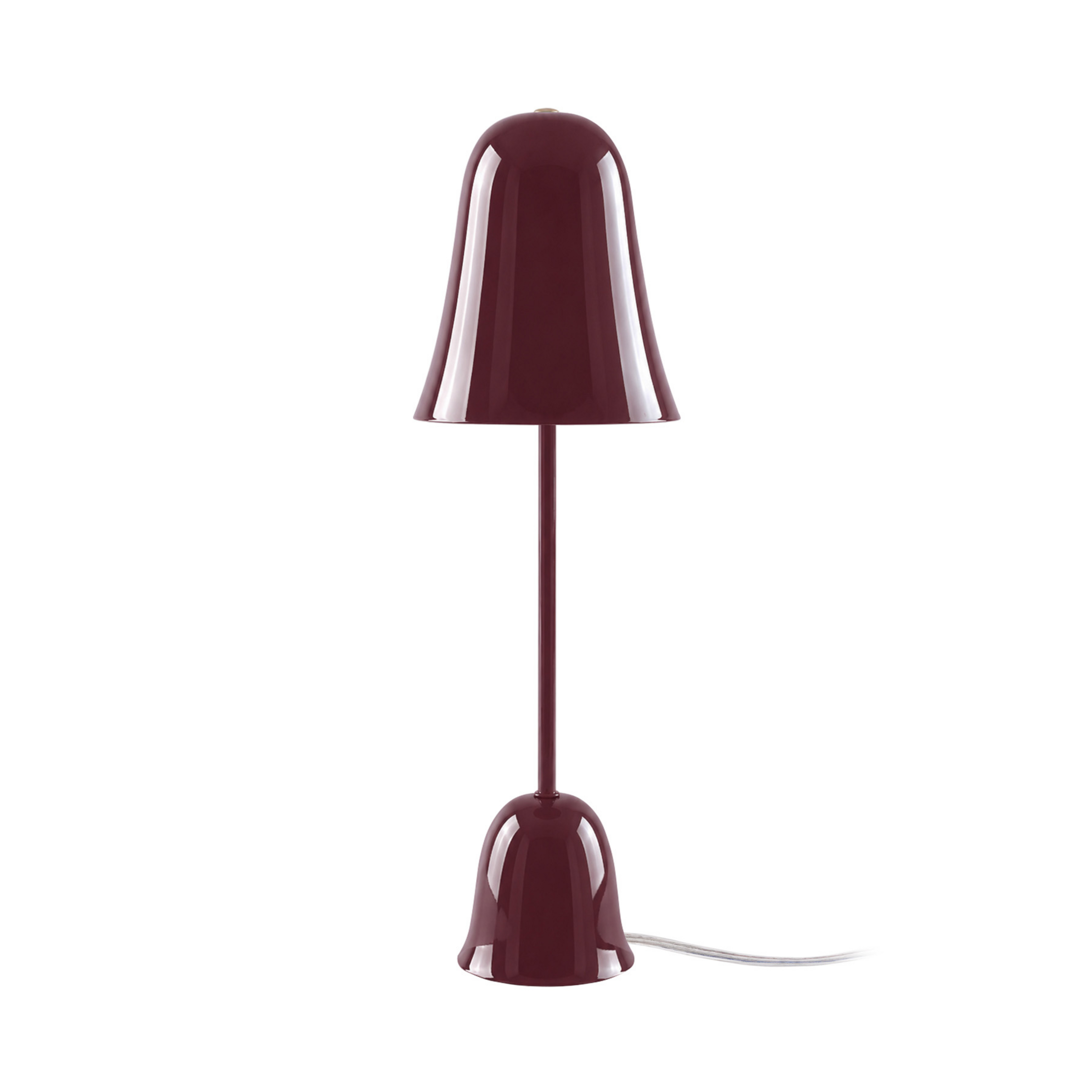 Stolová lampa Blåklockan, vínovočervená, výška 56 cm – Globen Lighting