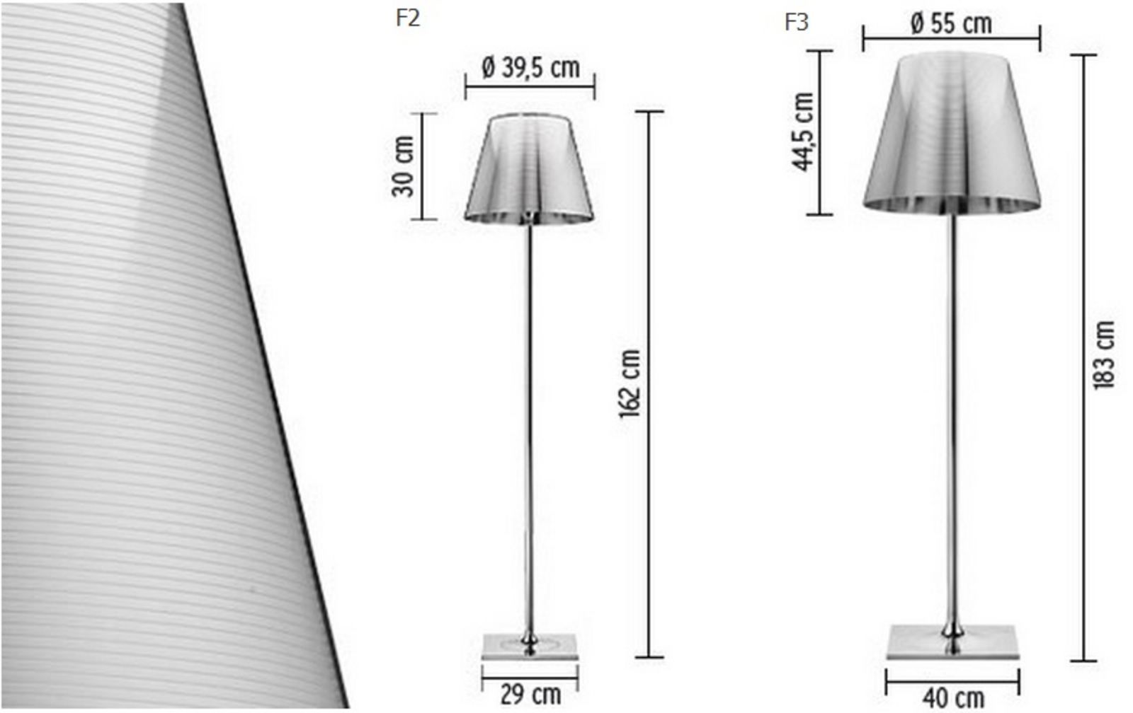 KTribe F2 Lampadar Smoke - Flos