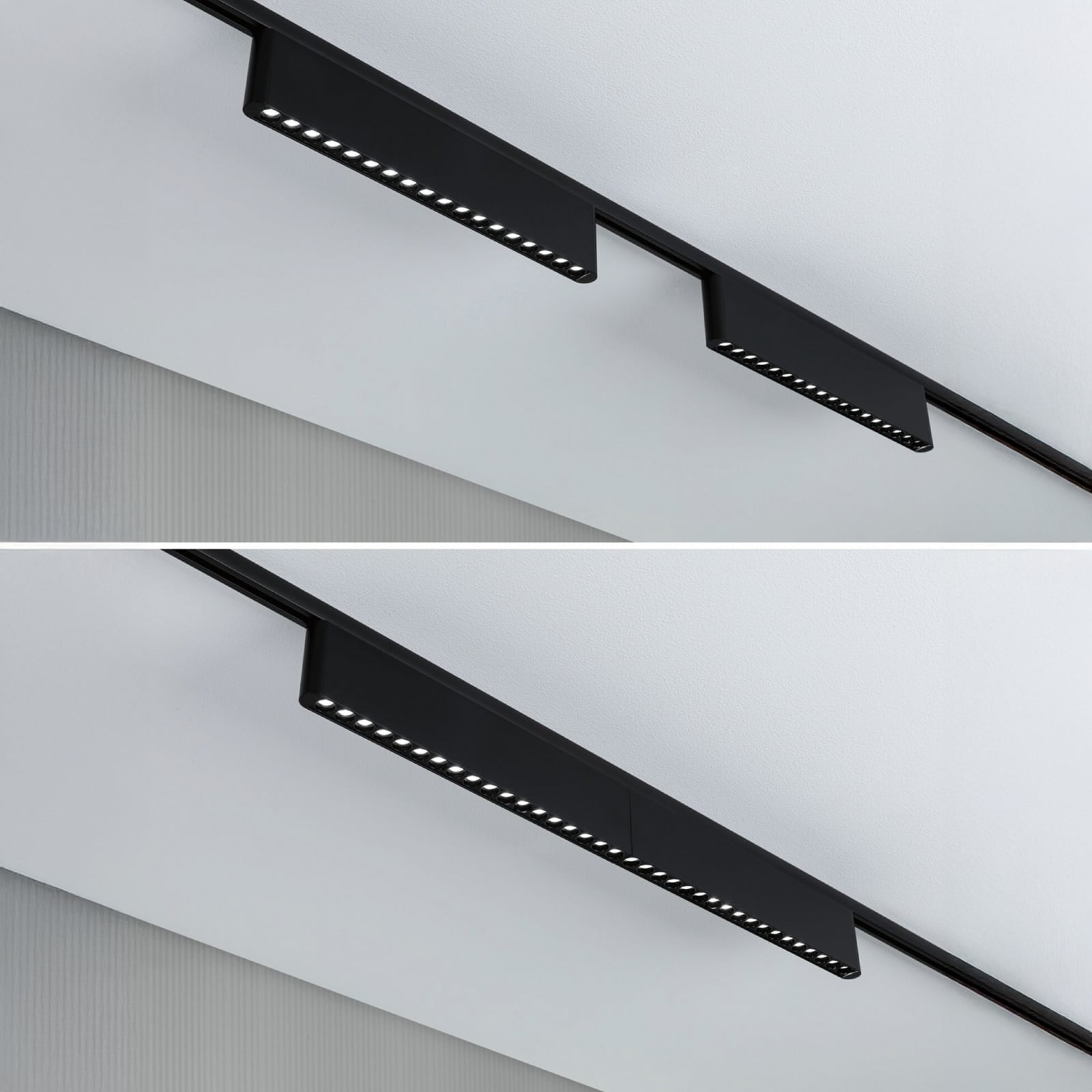 Paulmann URail LED-železniška svetilka Zelos, črna, 4.000 K, 37 cm