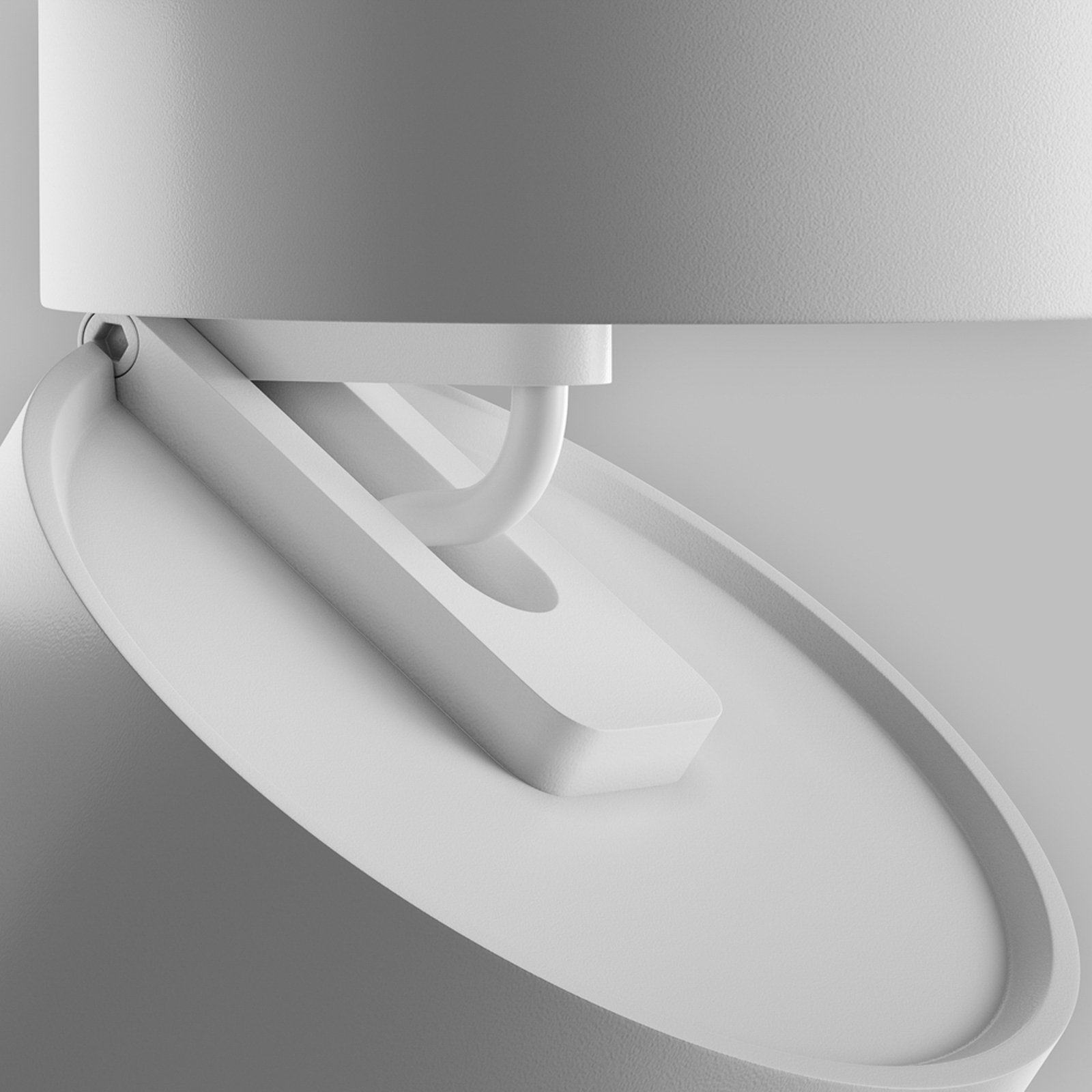 Maytoni Candeeiro de teto LED Onda, Ø 8,5 cm, 3.000K, 12W, branco