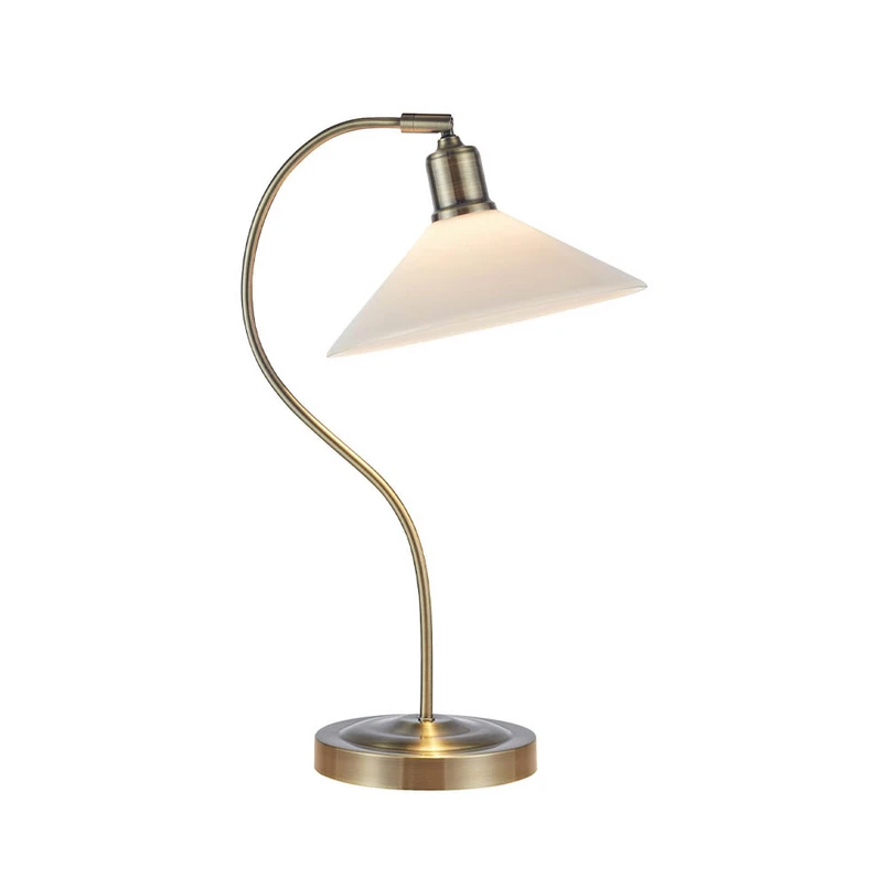 Markslöjd - Vela Table Lamp Antique Brass/Shiny White
