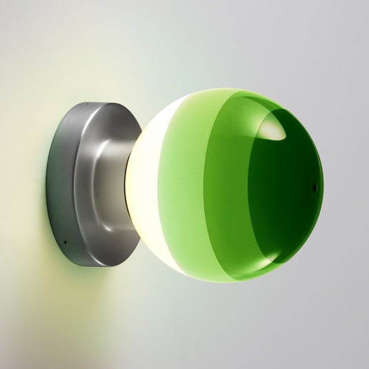 MARSET LED-Wandlampe Dipping Light A2, grün/grau