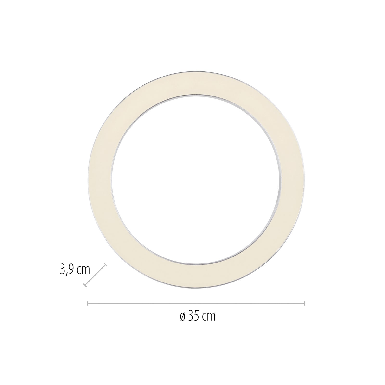 Lines LED-Deckenlampe, Ø 35 cm, silberfarben, CCT - PURE