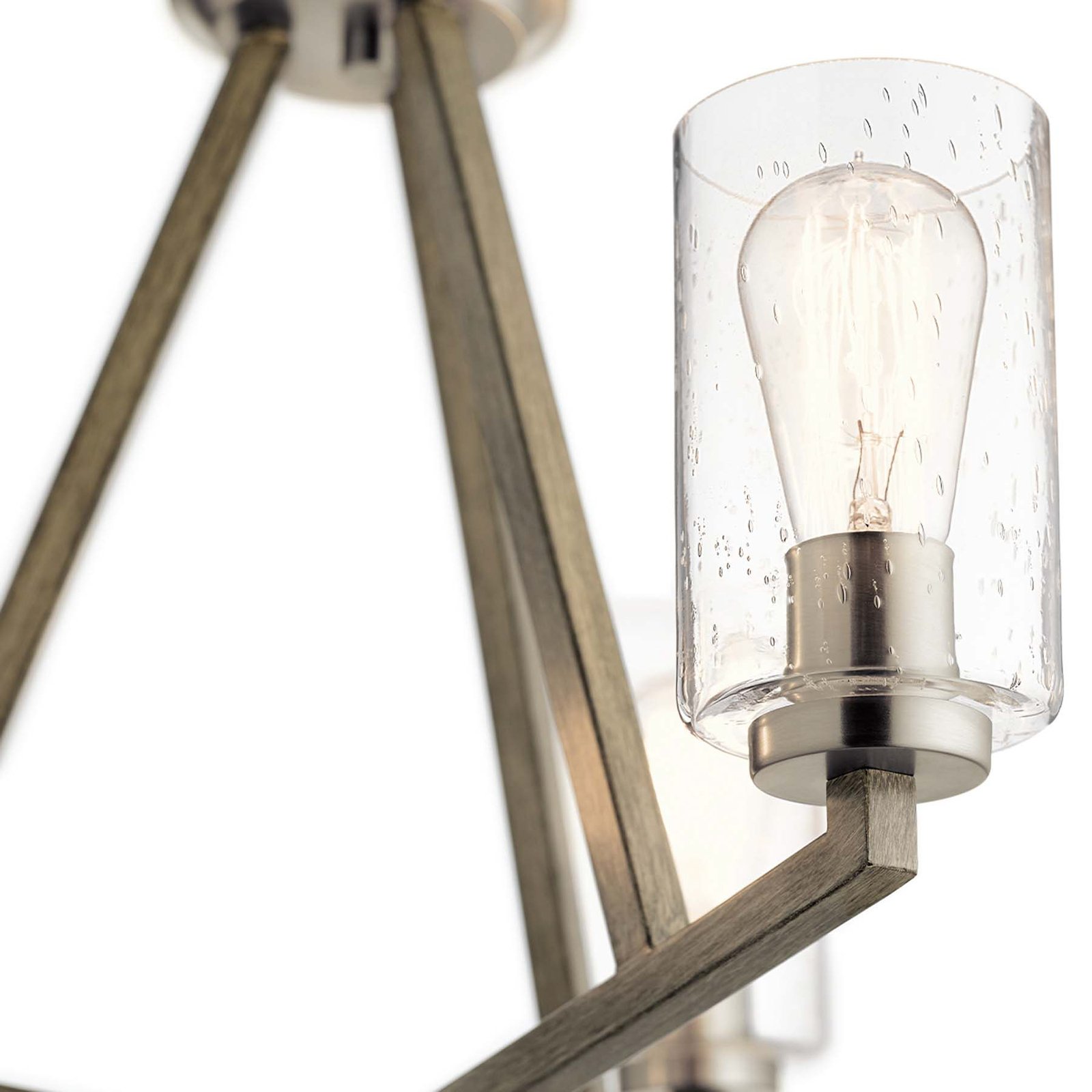 Deryn hanglamp, 3-lamps, antiek grijs