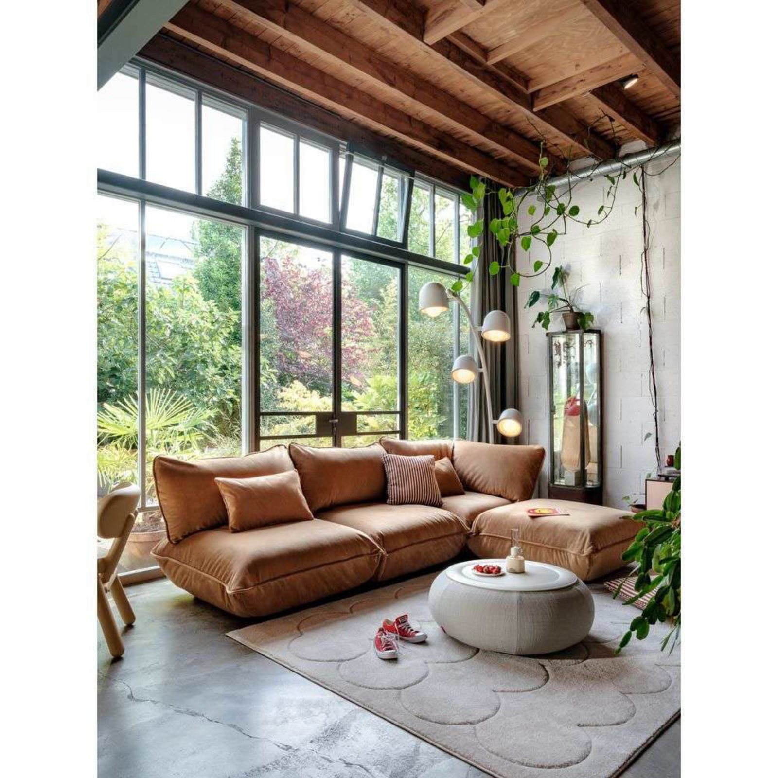 Square Terry Kissen Cognac Creme - Fatboy®