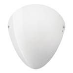 Ovalina - wall light E27 glossy white