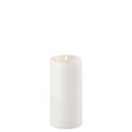 Pillar Candle LED w/shoulder Nordic White 7,8 x 15 cm - Uyuni Lighting