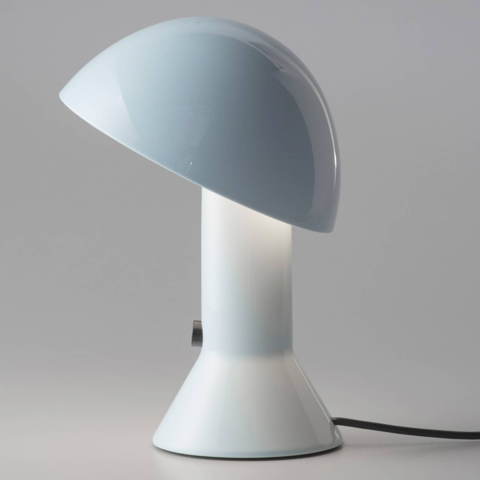 Martinelli Luce Lampe à poser design ELMETTO bleu clair