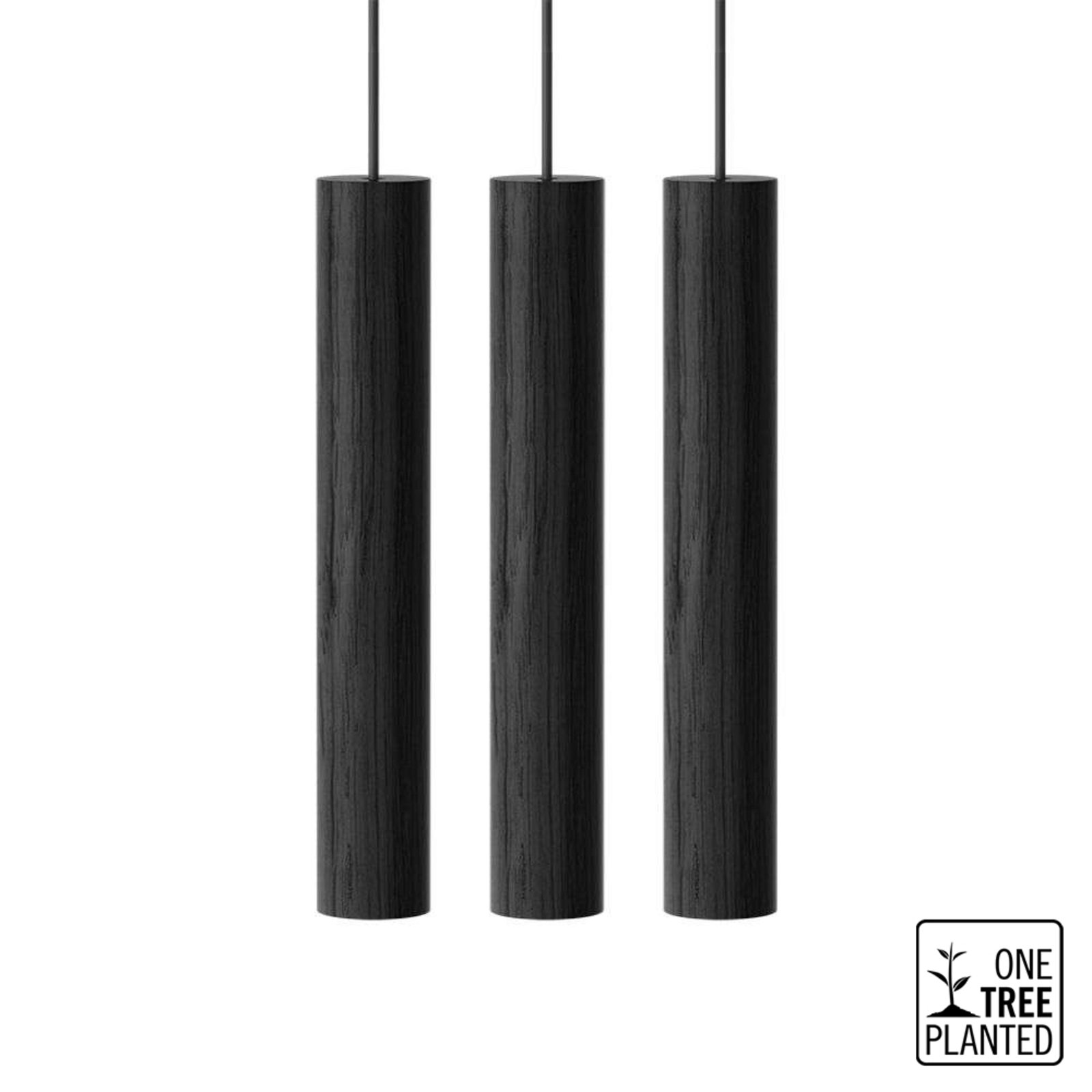 Chimes Cluster 3 Lustră Pendul Black - UMAGE