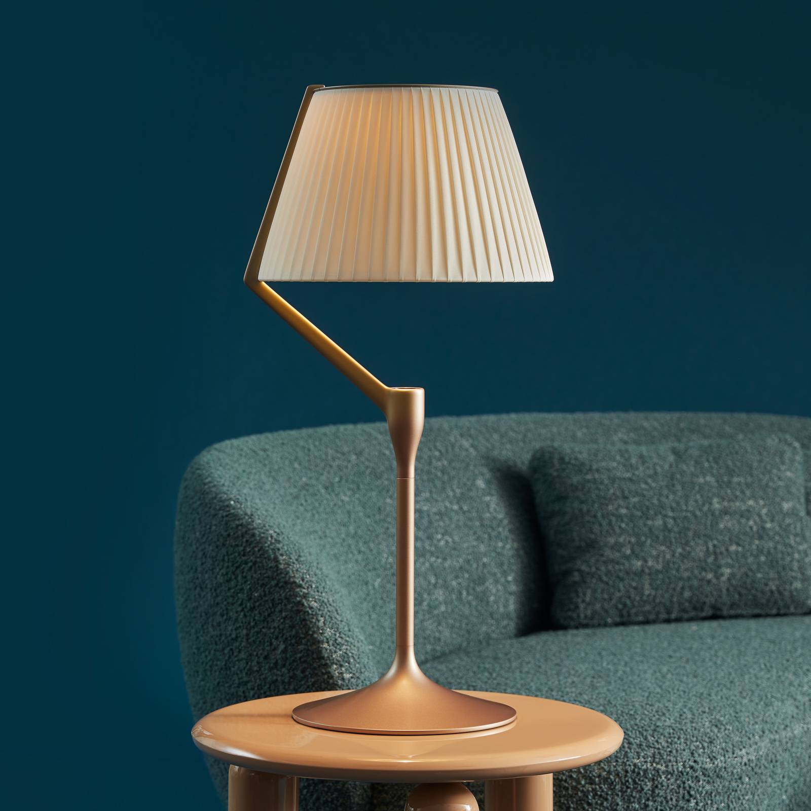 Kartell LED-Tischleuchte Angelo Stone, goldfarben, dimmbar günstig online kaufen