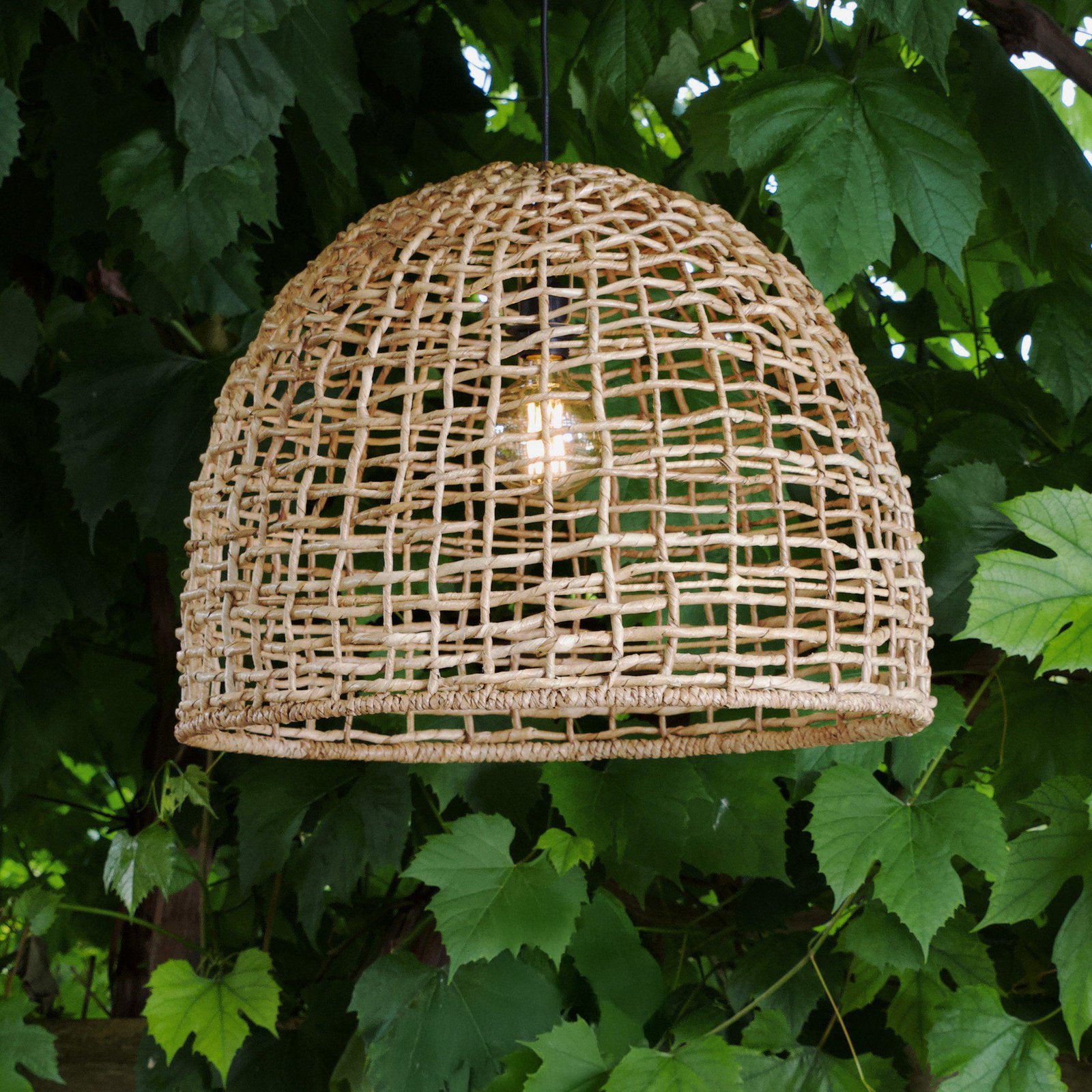 Suspension d'extérieur Cebu, Lampakanay, Ø 57 cm, fiche, IP44