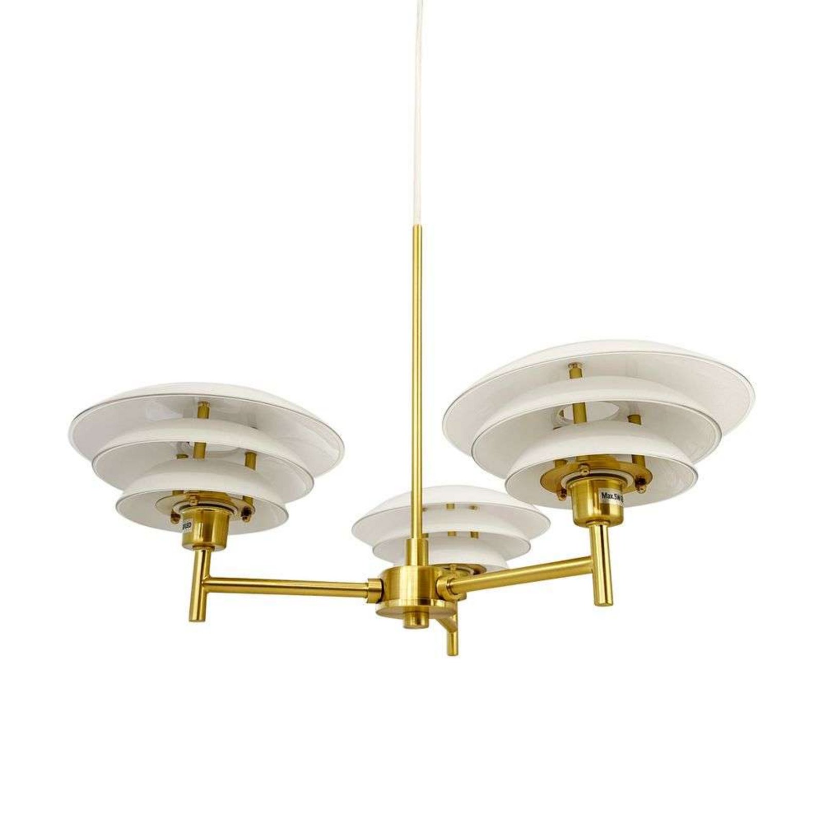 DL20 Chandelier Opal/Brass - DybergLarsen