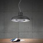 ICONE Duetto LED závěsná lampa 927 Ø55cm železo/stříbro