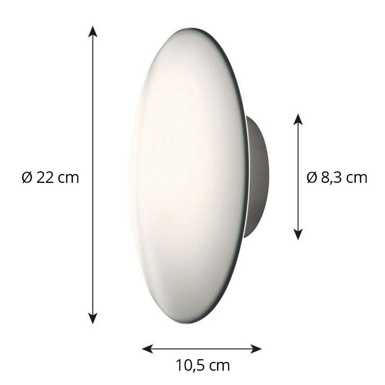 AJ Eklipta Lampa ścienna/sufitowa Klosz Ø220 - Louis Poulsen