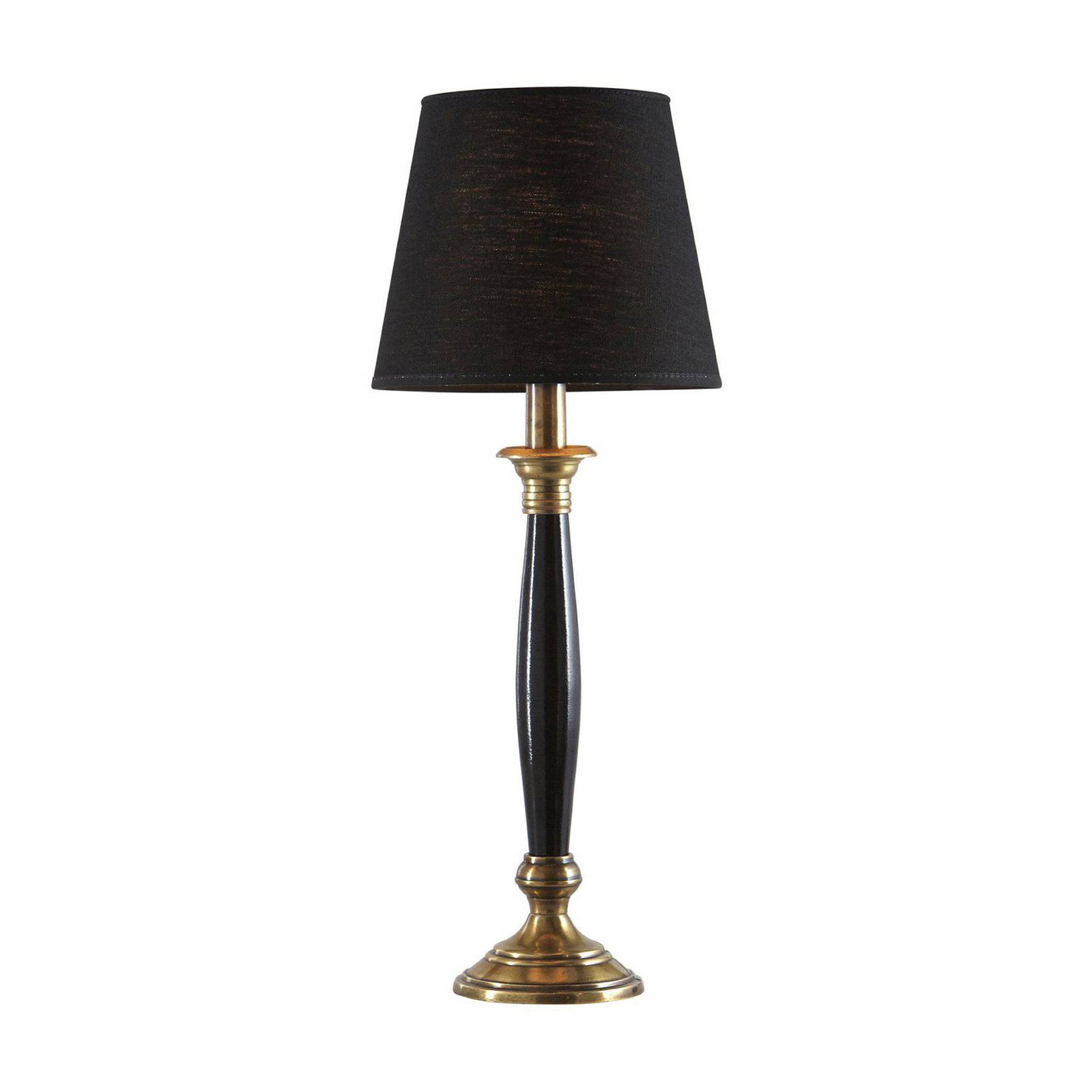 PR Home lampa stołowa Madison Mia Lin czarna 55cm tkanina/metal