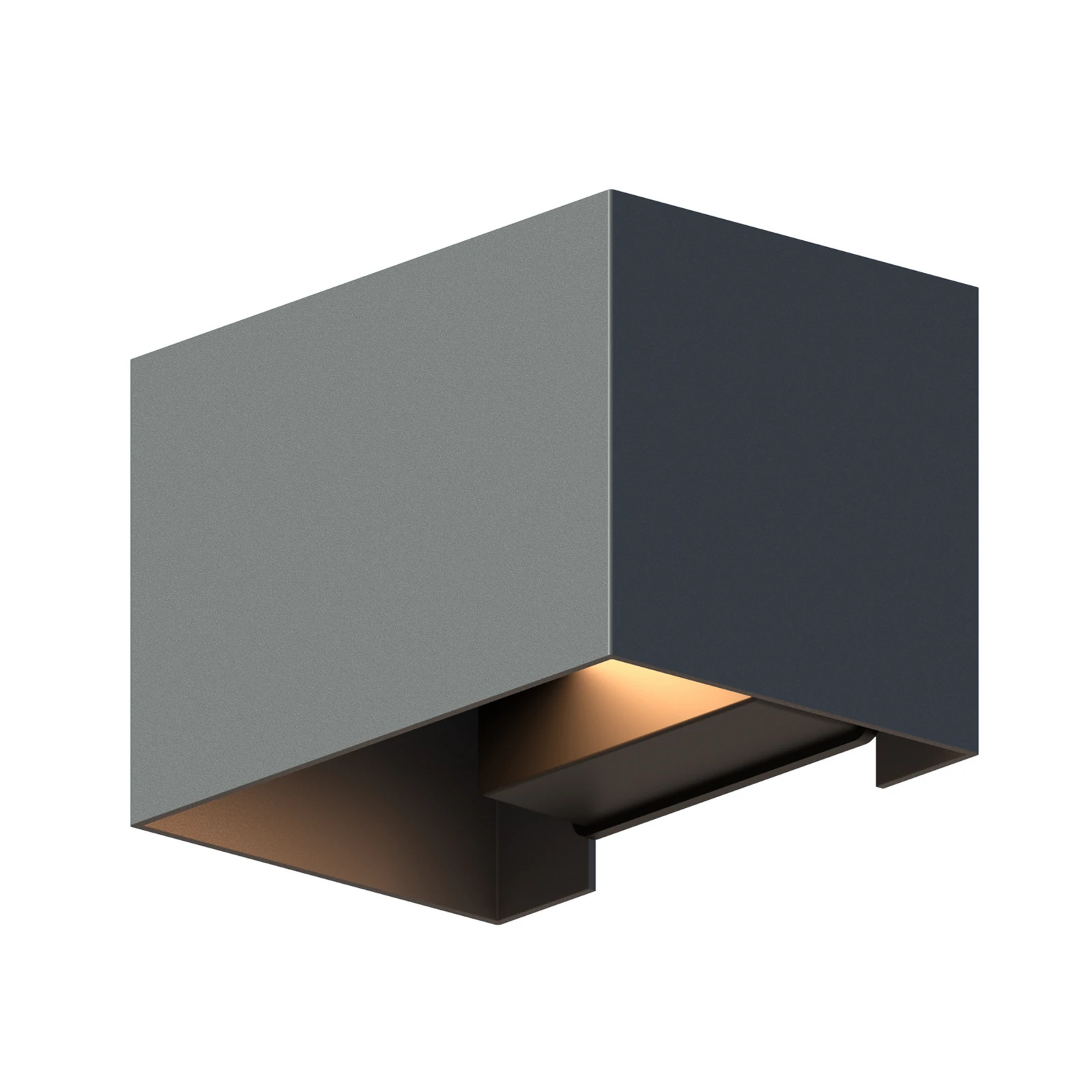 Calex Außenwandleuchte Rectangle up/down Höhe 10cm anthrazit