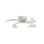 Ventilateur de plafond LED Aloha blanc moteur DC silencieux Ø 90 cm CCT