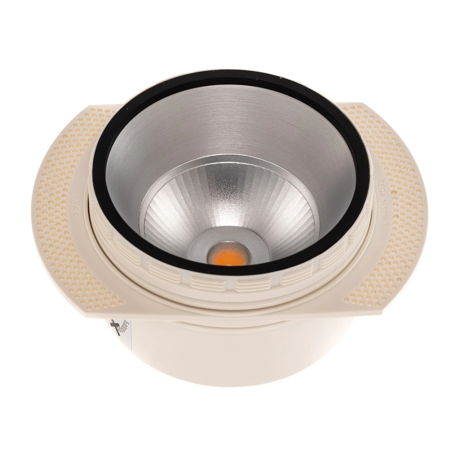 BEGA Spot LED encastré au plafond Studio Line, noir/alu, fonte d'aluminium