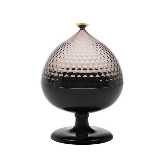 Pumo Bol decorativ, gri fumuriu, înălțime 29 cm - Kartell
