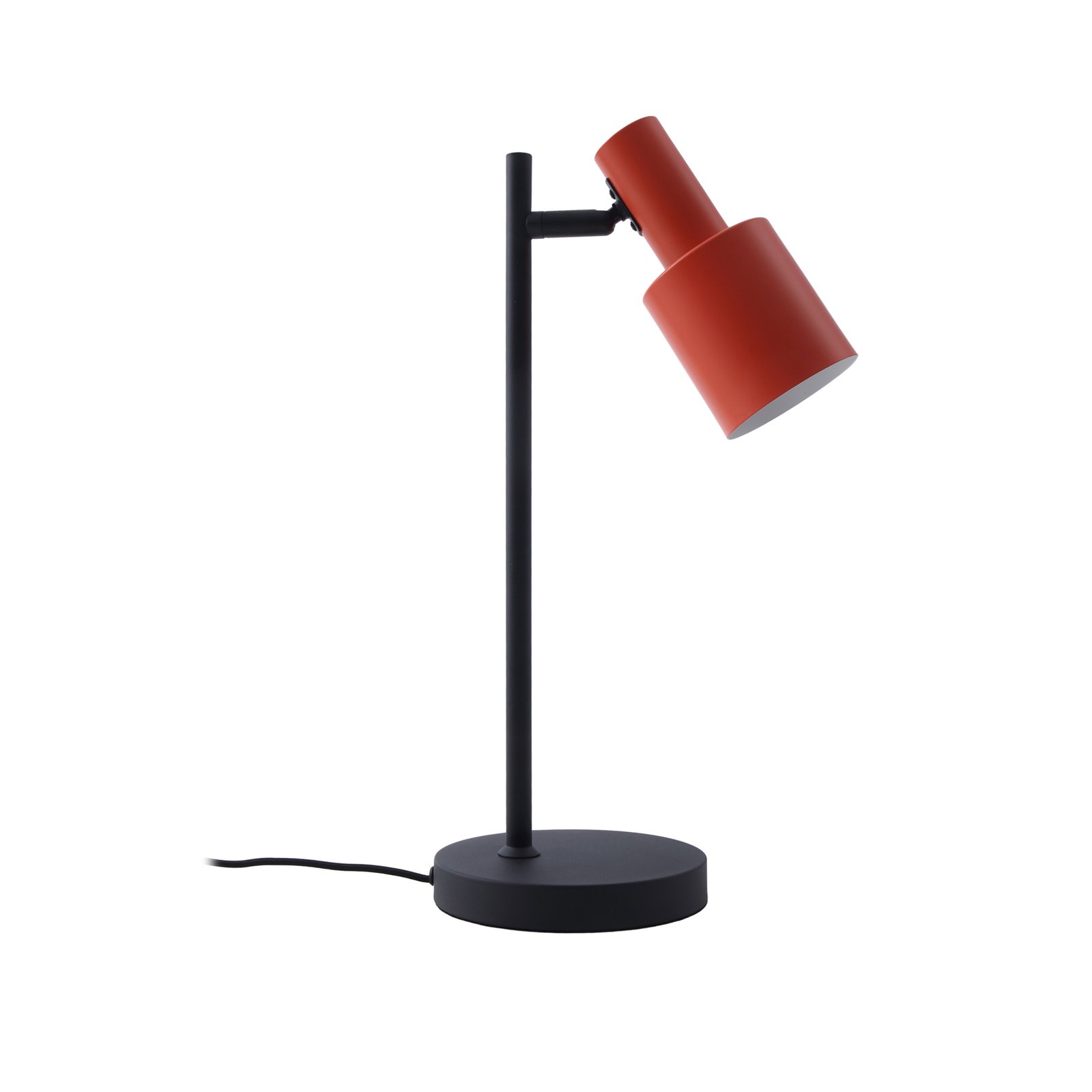 Stolná lampa Lindby Ovelia, oranžová/čierna, železo, E27