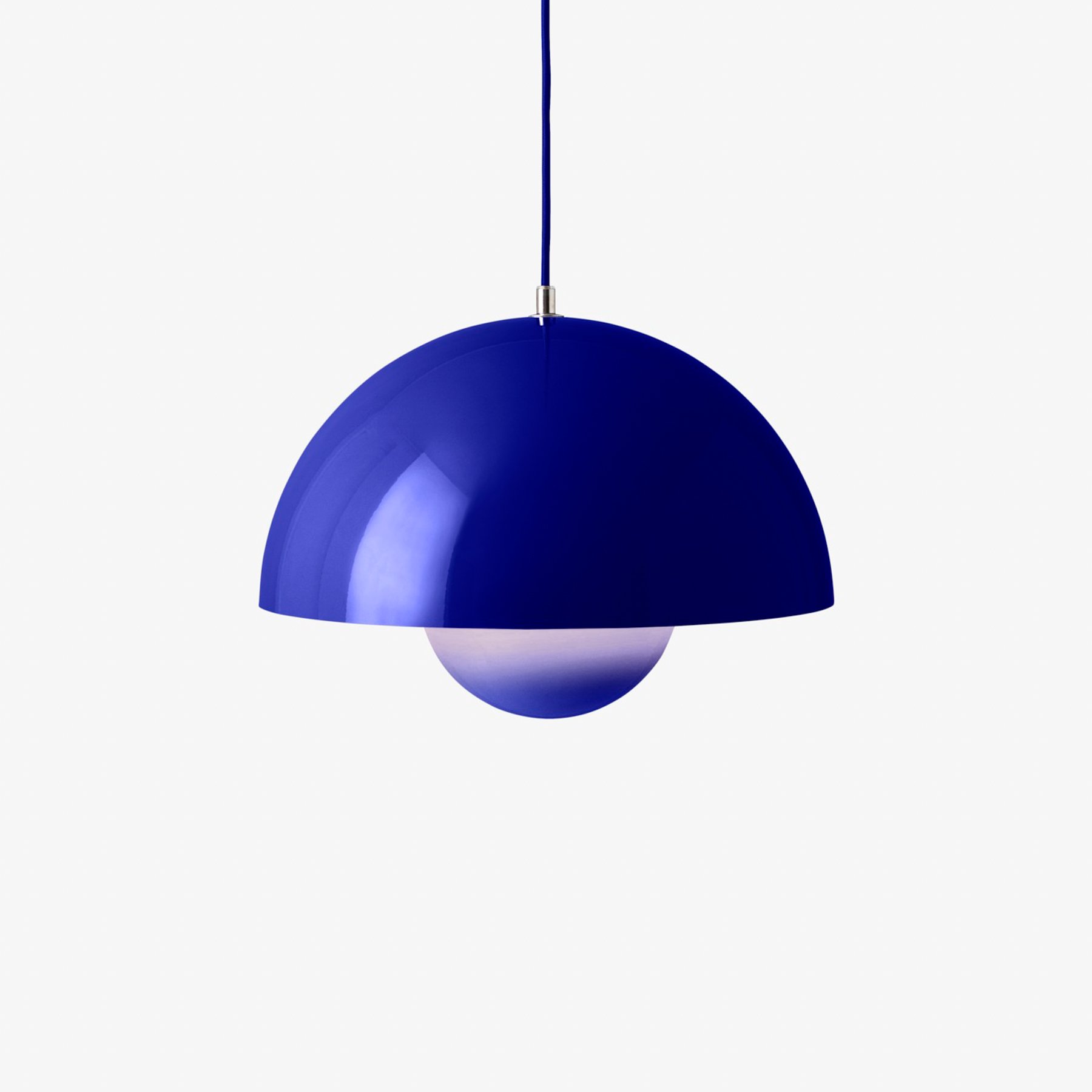 &Tradycyjna lampa wisząca Flowerpot VP7, Ø 37 cm, kobaltowy niebieski